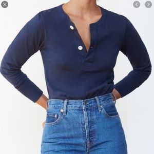 Everlane Renew Cotton Henley NWOT